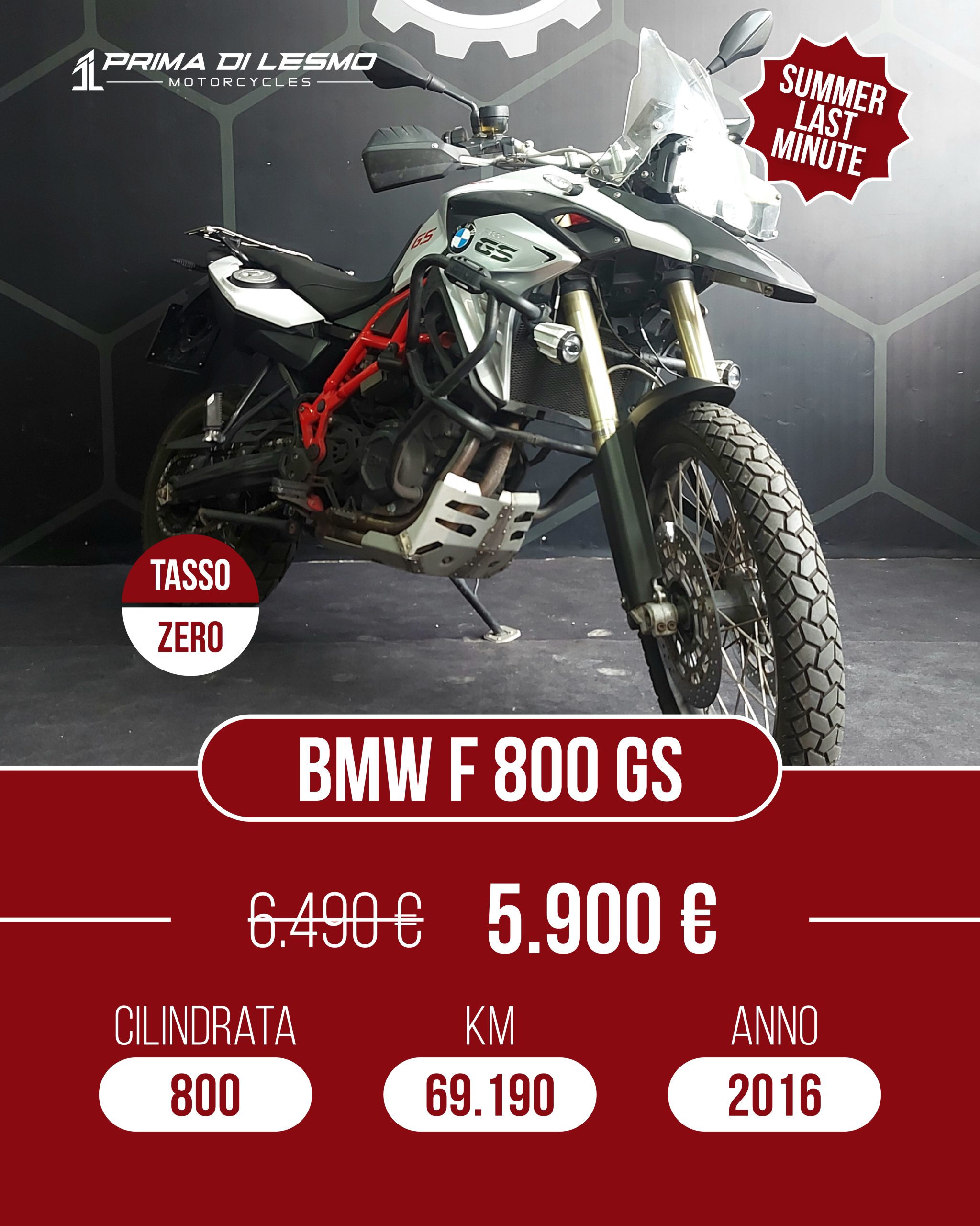 Bmw F 800 GS 2016 69190km